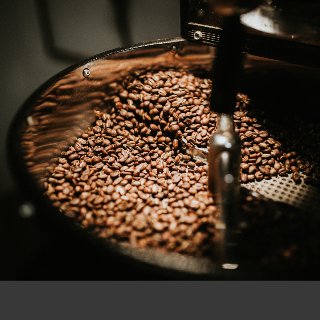 Quality Jamaican coffee beans being roasted