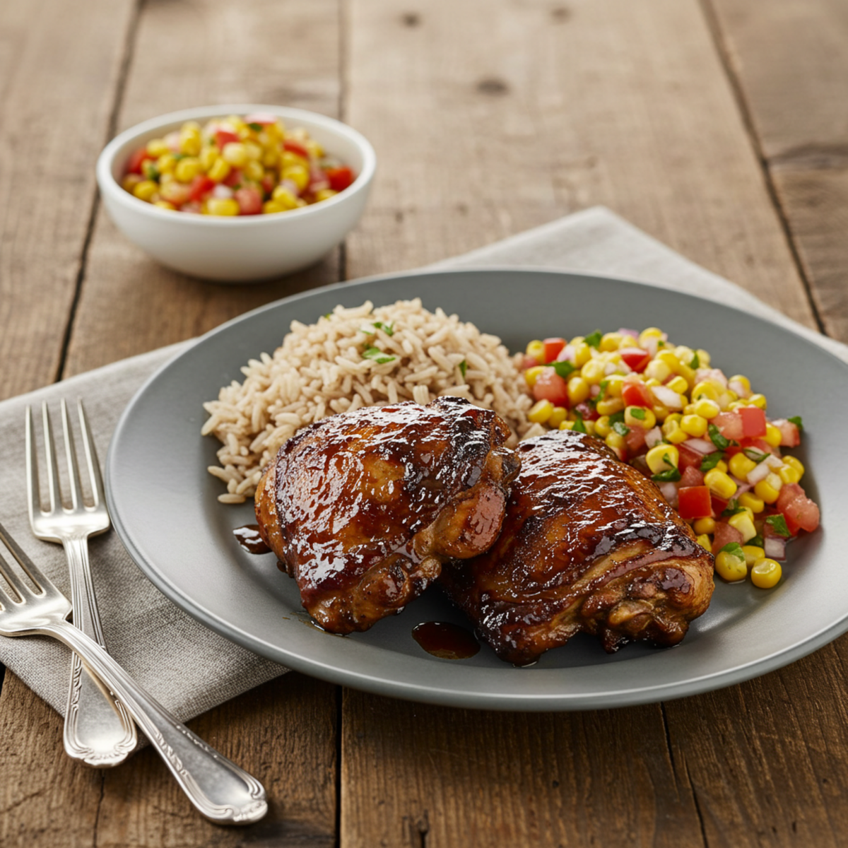 A plate of Jerk Chicken infused with top quality coffee