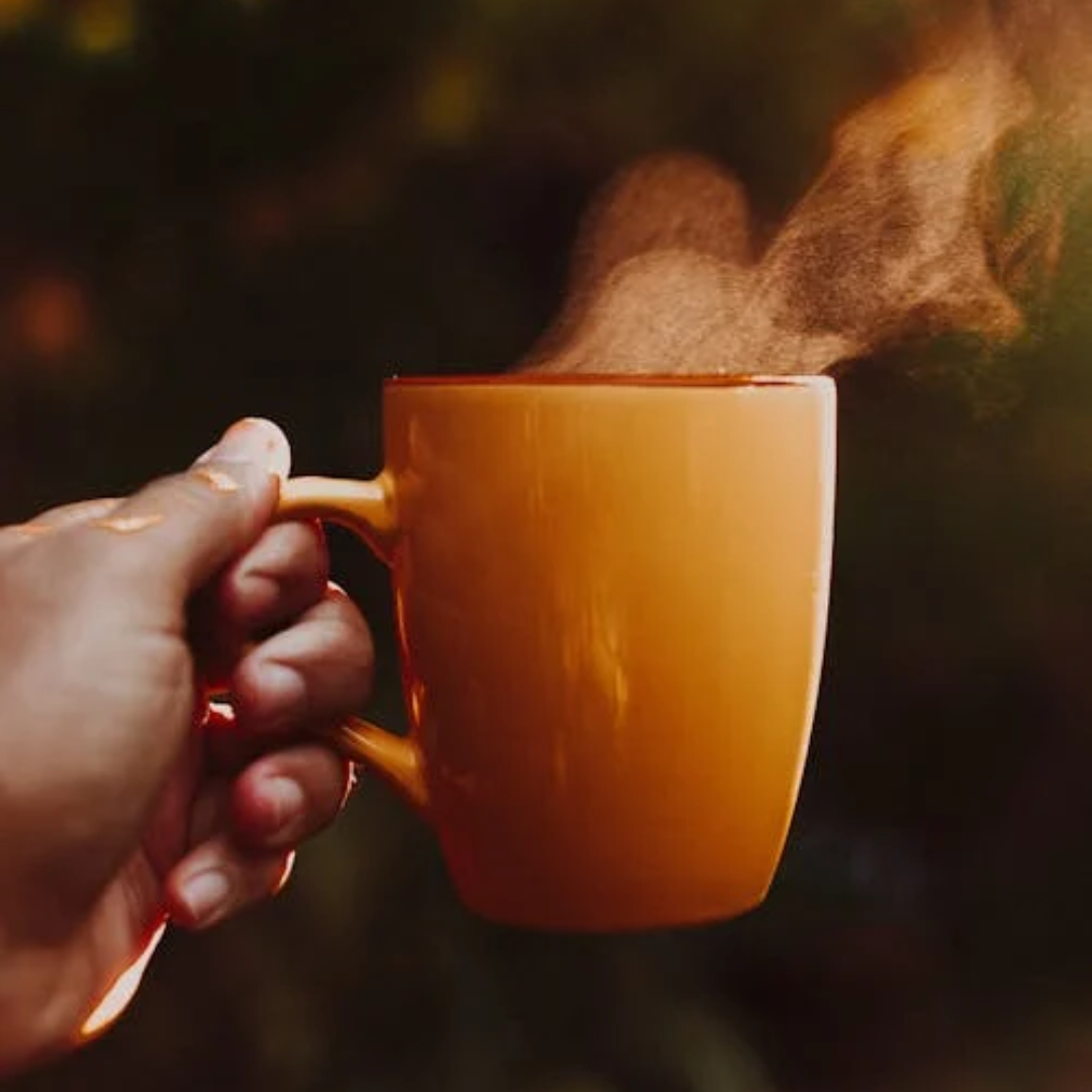 xaymaca coffee an image of a coffee mucg with steam coming off the top