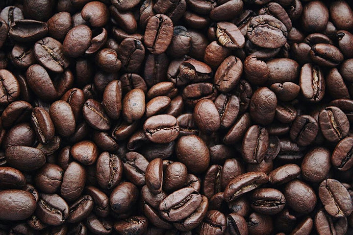 Close-up photo of Jamaican coffee beans
